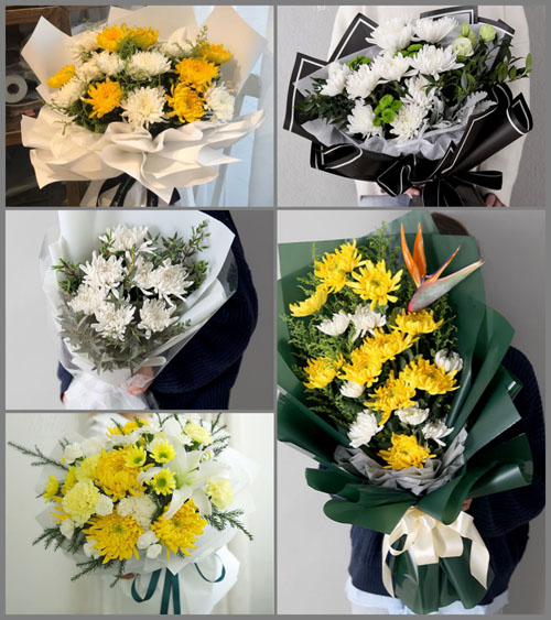 贵州毕节市黔西县金兰镇双玉村白事花束代送